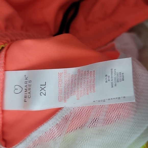 PRIMARK Neon Orange Sherbet Swim Trunks - Picture 9 of 9